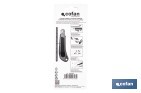 Cúter profesional de aluminio | Hoja negra SK2 | Sistema de bloqueo automático | Zona antideslizante | Disponible en 2 medidas - Cofan