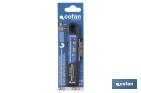 Recambio de cuchillas para cúter profesional | Hojas negras con afilado láser | Pack de 10 cuchillas SK2 | Disponible en 3 medidas - Cofan