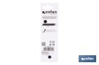 Recambio de cuchillas para cúter profesional | Hojas negras con afilado láser | Pack de 10 cuchillas SK2 | Disponible en 3 medidas - Cofan