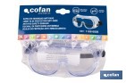 Anti-fog safety goggles | Comfortable and lightweight goggles | Adjustable headband - Cofan