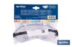 Anti-fog safety goggles | Comfortable and lightweight goggles | Adjustable headband - Cofan