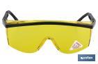 Safety glasses | Yellow lenses | UV protection | EN 166:2001 - Cofan