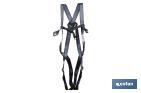 Set of harness | 2 anchorage-points | Safety rope | 2 safety carabiners | EN 361/EN 354/EN362 - Cofan