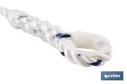 Corde de sécurité pour harnais | Dimension de 1,5 m | Ø12 mm | Avec boucles et cosses - Cofan