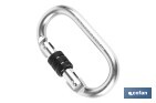 Safety carabiner | Safety buckle | Strength: 25kN | EN 362 | Class B | CAT. III - Cofan