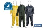TRAJE DE AGUA | FABRICADO EN POLIÉSTER/PVC | VARIOS COLORES | COMPUESTO POR CHAQUETA Y PANTALÓN