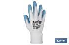 Impregnated gloves for food use | Seamless gloves | Safety and comfort | With nitrile coating - Cofan