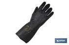 Black neoprene glove | Ideal for contact with acids and detergents | Perfect for metallurgy and mechanics - Cofan