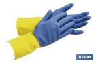 GUANTES DE MENAJE REFORZADOS | 100 % DE LÁTEX | IDEAL PARA EL CONTACTO CON DETERGENTES, SOLVENTES Y PRODUCTOS QUÍMICOS