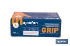 Caixa de 100 luvas de nitrilo com textura diamantada | Tamanho S até ao XL | Cor laranja - Cofan