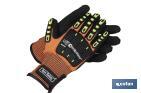 Guantes antivibración y anticorte modelo Omnipotent | Seguridad y confort | Resistentes y duraderos | Uso exhaustivo - Cofan