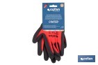Guanti rivestiti di nitrile Modello Sandy Coating | Ideali per il settore automobilistico, edile e per maneggiare oli - Cofan