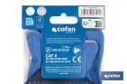 Guantes impregnados de nitrilo con puntos azules | EN 388-4121X | Alta destreza y comodidad | Disponibles desde la talla 6 hasta la 11 - Cofan
