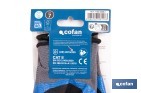 Double-dipped sandy blue nitrile-coated gloves | Colour: Blue | Maximum grip in dry, wet and oily conditions | En 388-2131X | Available from size 6 to 11 - Cofan
