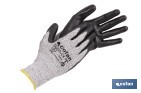 GUANTES ANTICORTE ULTRALIGEROS IMPREGNADOS DE PU NEGRO | PROTECCIÓN MECÁNICA | EN 388 4X43D – EN 21420 | DISPONIBLES DESDE LA TALLA 7 HASTA LA 11