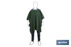 Poncho de pluie vert PVC/Polyester - Taille Unique - Cofan