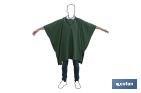 Poncho antipioggia | Colore: verde | Realizzato in PVC/Poliestere | Taglia unica | Poncho antipioggia - Cofan