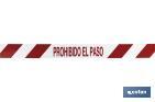 Cinta Balizamiento "PROHIBIDO EL PASO" - Cofan