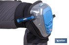Rodilleras de gel estabilizadoras para trabajo | Protección y confort para construcción, agricultura y bricolaje | Pack de 2 rodilleras negras y azules - Cofan