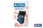 Rodilleras de gel estabilizadoras para trabajo | Protección y confort para construcción, agricultura y bricolaje | Pack de 2 rodilleras negras y azules - Cofan