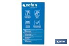 Rodilleras de gel estabilizadoras para trabajo | Protección y confort para construcción, agricultura y bricolaje | Pack de 2 rodilleras negras y azules - Cofan
