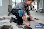 Rodilleras de gel estabilizadoras para trabajo | Protección y confort para construcción, agricultura y bricolaje | Pack de 2 rodilleras negras y azules - Cofan