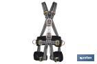 Harnais antichute | Pour travaux en suspension | Cuisses et ceinture réglables | Taille unique standard - Cofan