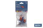 Safety earplugs | Pack of 50 or 10 pieces | Disposable corded orange earplugs - Cofan