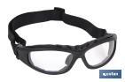 LUNETTES DE SÉCURITÉ REMBOURRÉES | PROTECTION 4 EN 1 | VERRES AVEC REVÊTEMENT DUR