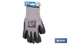 Guantes mecánicos anticorte con recubrimiento de látex rugoso | Conforme con EN 388:2016 | Disponible desde la talla 6 hasta la 10 - Cofan