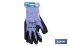 Guantes mecánicos anticorte impregnado en nitrilo Sandy Coating | Conforme con EN 388:2016 | Disponible desde la talla 6 hasta la 11 - Cofan
