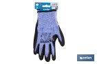 Guantes mecánicos anticorte impregnado en nitrilo Sandy Coating | Conforme con EN 388:2016 | Disponible desde la talla 6 hasta la 11 - Cofan