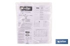Buzo de protección desechable con capucha | Protección química tipo 5 y 6 | Color blanco | Disponible desde la talla M hasta la XXL - Cofan