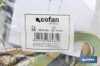 Cuerda trenzada bifurcada con absorbedor de energía | Conectores de acero incluidos | Conforme a EN 355:2002 - Cofan