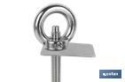 Punto de anclaje de acero inoxidable 304 | Resistencia: 23 kN | Conforme a EN 795:2012 | Ideal para trabajos verticales - Cofan