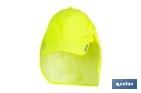 Gorra amarilla fluorescente con protección de nuca para obra, trekking y montaña - Cofan