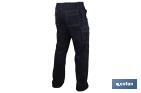 Pantalón de Trabajo Elástico Tipo Denim | Tallas de la 38 a la 64 | Color Azul Marino - Cofan