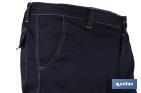 Pantalon de travail élastique type denim | Taille de la 38 à la 64 | Couleur bleu marine - Cofan