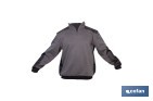 SUDADERA DE TRABAJO CON MEDIA CREMALLERA | REFUERZO TEXTIL Y PUÑOS ELÁSTICOS | TEJIDO ANTI PILLING | TALLAS DISPONIBLES DESDE LA S HASTA LA XXXL Y EN 2 COLORES DIFERENTES