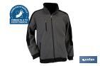 WORK FLEECE JACKET | WALKER MODEL | COMPOSITION: 100% POLYESTER | GREY/BLACK