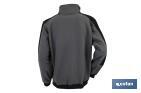 Work Fleece Jacket | Walker Model | Composition: 100% polyester | Grey/Black - Cofan