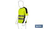 High visibility T-shirt | Available sizes from S to XXXL | Yellow and black - Cofan