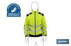 High visibility softshell jacket | Available sizes from S to XXXL | Yellow and black - Cofan