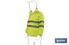 High visibility waterproof jacket | Available sizes from S to XXXL | Yellow - Cofan