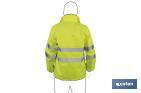 High visibility waterproof jacket | Available sizes from S to XXXL | Yellow - Cofan