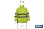 High visibility waterproof jacket | Available sizes from S to XXXL | Yellow - Cofan