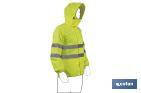 Veste imperméable à haute visibilité | Tailles de la S jusqu’à la XXXL | Couleur jaune - Cofan