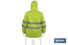 High visibility waterproof jacket | Available sizes from S to XXXL | Yellow - Cofan