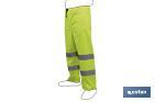 High visibility waterproof trousers | Available sizes from S to XXXL | Yellow - Cofan