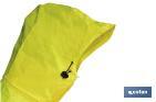 Veste de pluie à haute visibilité avec fermeture éclair | Couleur : Jaune et bleu | Disponible de la taille S à la XXXL - Cofan